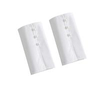 LoudSung False Sleeves Wrist Cuffs Ruffle Floral Layered Detachable Fake Sleeves Lace Cuff Elegant for Women Girls B-White