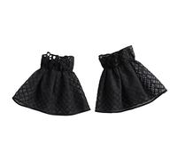 LoudSung False Sleeves Wrist Cuffs Ruffle Floral Layered Lace Cuff Detachable Fake Sleeves Elegant for Women Girls