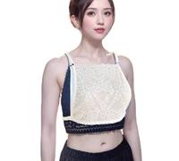 LoudSung Lace Mock Camisole Bra Insert Cleavage Cover Cotton Wrapped Vest for Women Girls