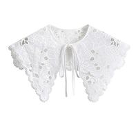 LoudSung Shawl False Collar Detachable Blouse Half Shirts Fake Collar Multi Style Elegant for Women Girls