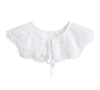 LoudSung Shawl False Collar Detachable Blouse Half Shirts Fake Collar Multi Style Elegant for Women Girls