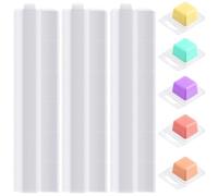 Loufy 150 PCS Wax Melt Clamshells Mold,Clear Empty Plastic Wax Melt Containers for Wax Melt Wickless Candles Soap Making Easy Install Easy to Use