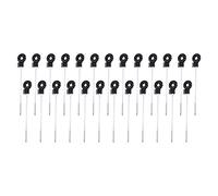 Loufy 25 PCS Electric Fence Distance Insulators, Plastic Ring Insulators Long Distance Screw for Wooden Post