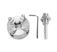 Loufy Mini Lathe Chuck Set, Z011A Extension Four Jaw Chuck and Connecting Rod Set, Electric Drill Chuck