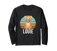 Louie - Cute Boy Name with Cute Lion Long Sleeve T-Shirt