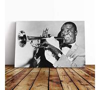 Louis Armstrong Canvas Wall Art Print 24x16 Inch