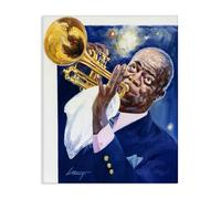 'Louis Armstrong Portrait'| Canvas Art