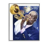 'Louis Armstrong Portrait'| Framed Giclee Art