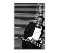 Louis Armstrong Relaxing On The Set Of High Society Poster Decorative Painting Canvas Wall Posters And Art Picture Print Modern Family Bedroom Decor Posters 16x24inch(40x60cm)