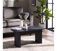 Louis Coffee Table - 90cm - Black - Fluted Base