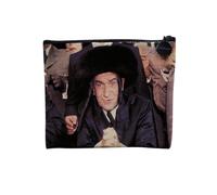 Louis De Funes Collection Bourvil Cinema France Mythical Scenes Linen Look Canvas Makeup Bag Toiletry Bag Coin Purse, Rabbi Jacob 2, 15 x 10 cm, Makeup Bag