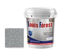 Louis Forest Epoxy Floor Paint, High-Gloss Marble Effect Epoxy Floor Coating, EpoxyColored Sand FloorPaint, 0.5/1 Kg Quick-Dry Non-slip Wear-Resistant (Sesame gray,0.5kg)