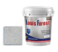 Louis Forest Epoxy Floor Paint, High-Gloss Marble Effect Epoxy Floor Coating, EpoxyColored Sand FloorPaint, 0.5/1 Kg Quick-Dry Non-slip Wear-Resistant (White hemp gray,0.5kg)