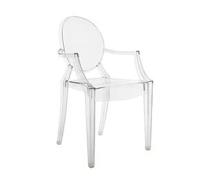 Louis Ghost armchair crystal clear Kartell