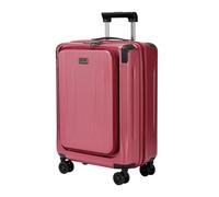 LOUIS KAISER Carry On Luggage, 20Inch & 29 Inch Top Opening Airline Approved ABS+PC Hard Shell Suitcases with Silent Wheels, TSA Lock,Front Pocket and Wet-dry Separated Six-piece Set, Wine Red, 20
