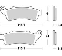 Louis Parts Brake-Pads Sinter With Abe Honda models