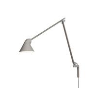 Louis Poulsen NJP Wall Lamp Long Arm 2700K Light Aluminum/ Gray