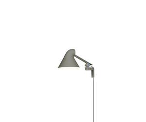 Louis Poulsen NJP Wall Lamp Short Arm 2700K Light Aluminum/ Gray