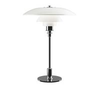 Louis Poulsen - PH 3 1/2-2 1/2 Table Lamp, White Opal Glass/Chrome Plated - Chrome