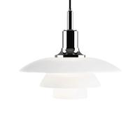 Louis Poulsen PH 3½-3 opalglass pendant lamp Chome