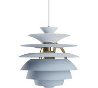 Louis Poulsen - PH Snowball Pendant, Dusty Blue / Brass - Brass