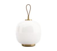 Louis Poulsen VL45 Radiohus portable lamp Ø17,5 cm Brass-white opal glass