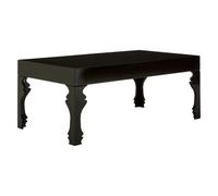 louis rectangular high gloss coffee table in black