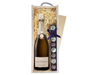 Louis Roederer Collection 244 Champagne 75cl & Truffles, Wooden Box 75cl 12% abv