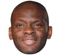 Louis Saha (Smile) Celebrity Mask, Flat Card Face, Fancy Dress Mask
