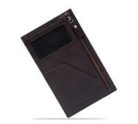 LOUIS STITCH Mens Brown Italian Saffiano Leather Passport Holder RFID Blocking Multiple Card Slots Handmade Premium Slim Wallets Unisex (PHCZBB_GE), Royal Cigar Brown, One Size, RFID