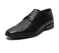 LOUIS STITCH Mens Italian Leather Shoes Handmade Formal Lace Up Derbies for Men (RXPL), deep black, 11 UK