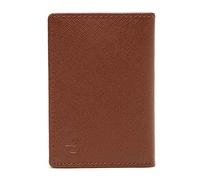 LOUIS STITCH Mens Italian Saffiano Leather Wallet RFID Card Holder (LSWL-SF-CH), British Tan, RFID, British Tan, RFID