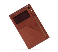 LOUIS STITCH Mens Tan Italian Saffiano Leather Passport Holder RFID Blocking Multiple Card Slots Handmade Premium Slim Wallets Unisex (PHCZTN_GE), Tortilla Brown, One Size, RFID