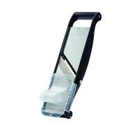 LOUIS TELLIER - Compact Pro Stainless Steel Mandoline - Multifunctional Fruit and Vegetable Slicer - 2 Julienne Blades (0.16 in & 0.4 in) - Adjustable Thickness