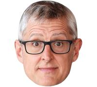 Louis Theroux (Grey Hair) Celebrity Mask, Flat Card Face, Fancy Dress Mask
