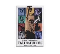 Louis Tomlinson Faith in The Future Frameless Canvas Mural Poster - Energetic Musicians Performing, Colorful Stage Lighting Poster Canvas Wall Art For Living Room Bedroom Gaming Room Office Posters 20