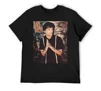 Louis Tomlinson Moisture Control Activewear Technical Cotton Blend Short Sleeve for Sports Black