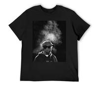Louis Tomlinson Muscle Fit Athletic Tee Toned Physique Short Sleeve Cotton Workout Shirt Black