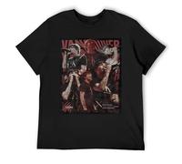 Louis Tomlinson Slim Fit Basic T-Shirt Tailored Cotton Short Sleeve Crew Neck for Men & Women Layering Black