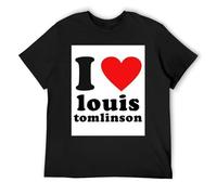 Louis Tomlinson Sustainable Organic Tee GOTS Certified Cotton Short Sleeve EcoConscious Top Black