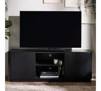 Louis TV Unit - 140cm - Black - Fluted Base