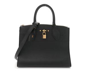 Louis Vuitton City Steamer Calfskin Leather Bag - Black