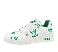 LOUIS VUITTON LV Trainer Sneakers 'White Green' 1AAGXF 10.5
