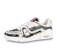 LOUIS VUITTON LV Trainers 'Grey White Red' 1ABLWE 9.5