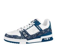 LOUIS VUITTON LV Trainers 'White with Denim Monogram' 1A9JGO 9