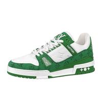 LOUIS VUITTON LV Trainers 'White with Green Monogram' 1A9JI1 6