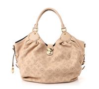Louis Vuitton Mahina L in Coquille Leather Bag - Beige
