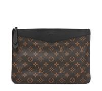 Louis Vuitton Monogram Daily Pouch Coated Canvas Bag - Brown & Black