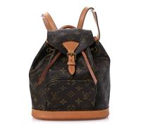 Louis Vuitton Montsouris Backpack Monogram Coated Canvas Bag - Brown