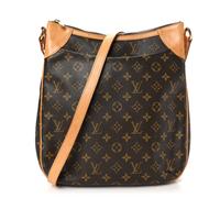 Louis Vuitton Odeon MM Monogram Coated Canvas Bag - Brown